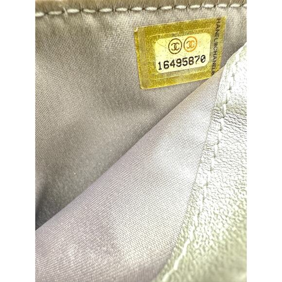 Chanel Lambskin L-Zip Pocket Wallet Black*Camilla Flower Embossed*HOT! COA - Picture 11 of 13